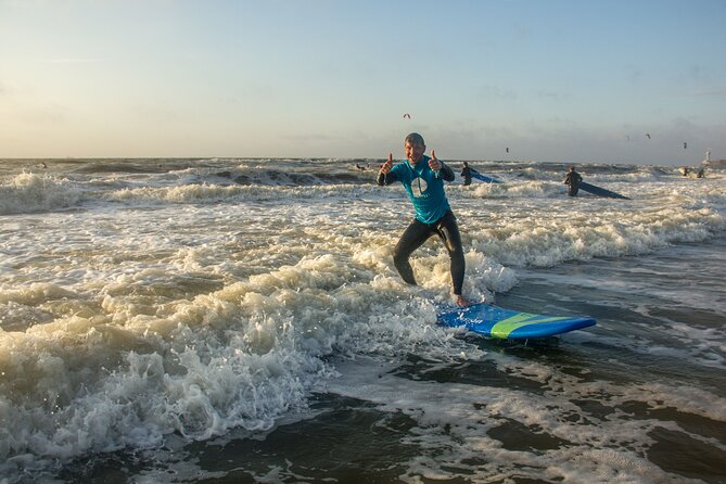 Surfing at The Shore in The Hague - Learning the basics before entering the water