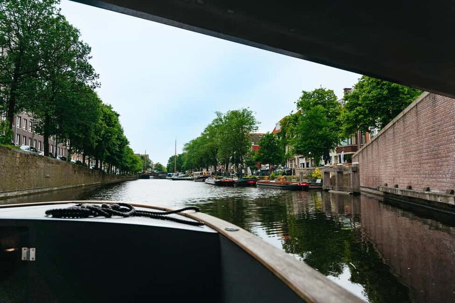 The Hague: Canal Cruise with music from local artists - The low bridges are part of the fun