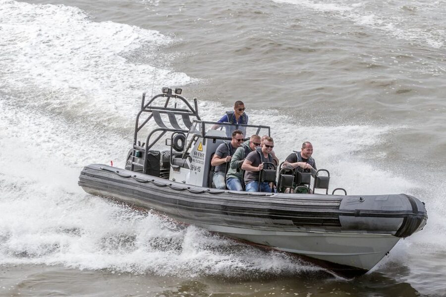 The Hague: Scheveningen Beach RIB Speedboat Tour - Starting at the yellow flags near the harbor