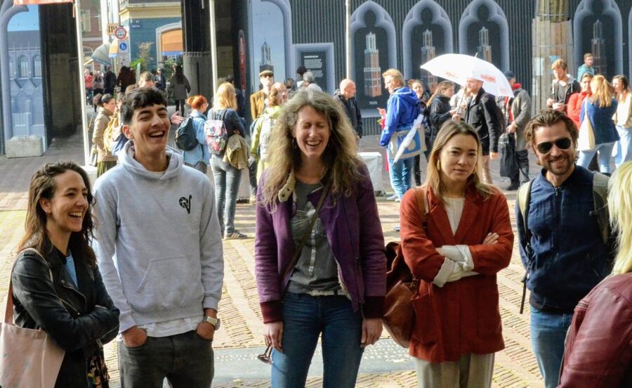 Utrecht Walking Tour with a local comedian as guide - Korte Nieuwstraat and the local joke about civic pride