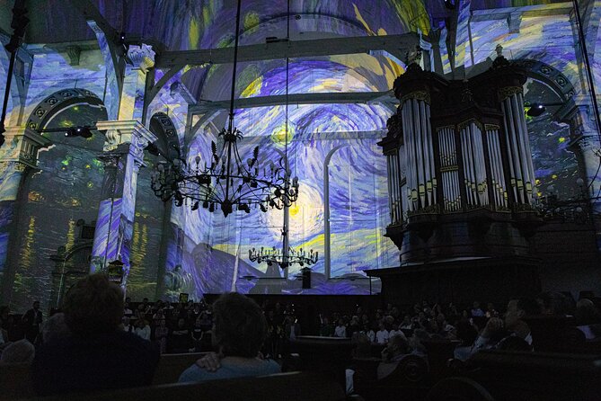 Van Gogh and Rembrandt Immersive Experience Entry Amsterdam - Inside the Noorderkerk, art comes off the wall