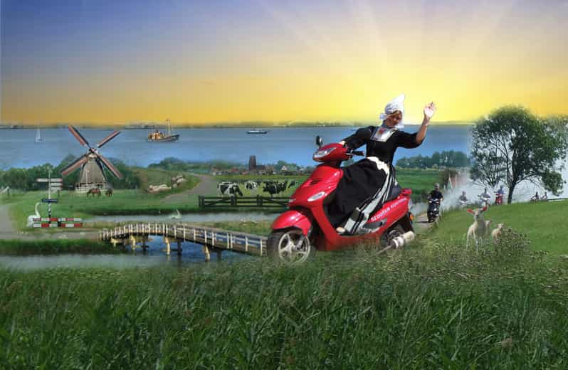 Zaanse Schans: Windmills, Clogs & Cheese by Electric Scooter - Learning the scooter before the open road
